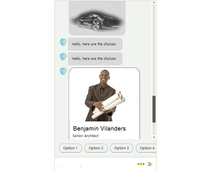 WinForms Chat control displaying multiple Chat Items